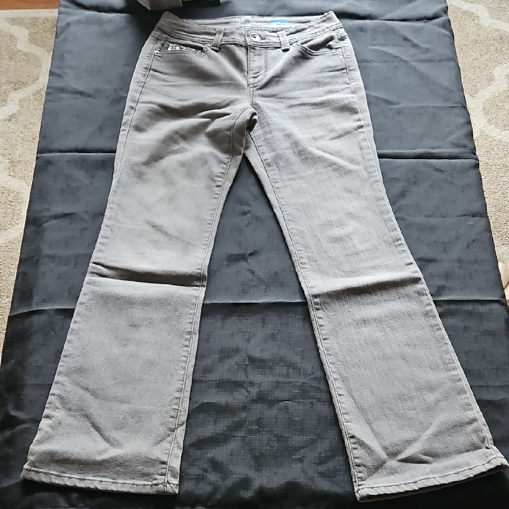 Style & Co. Petite Boot Cut Gray Jeans